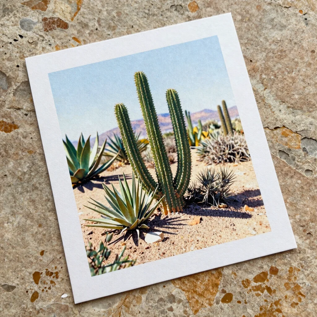 Sonoran Flora Risograph Print